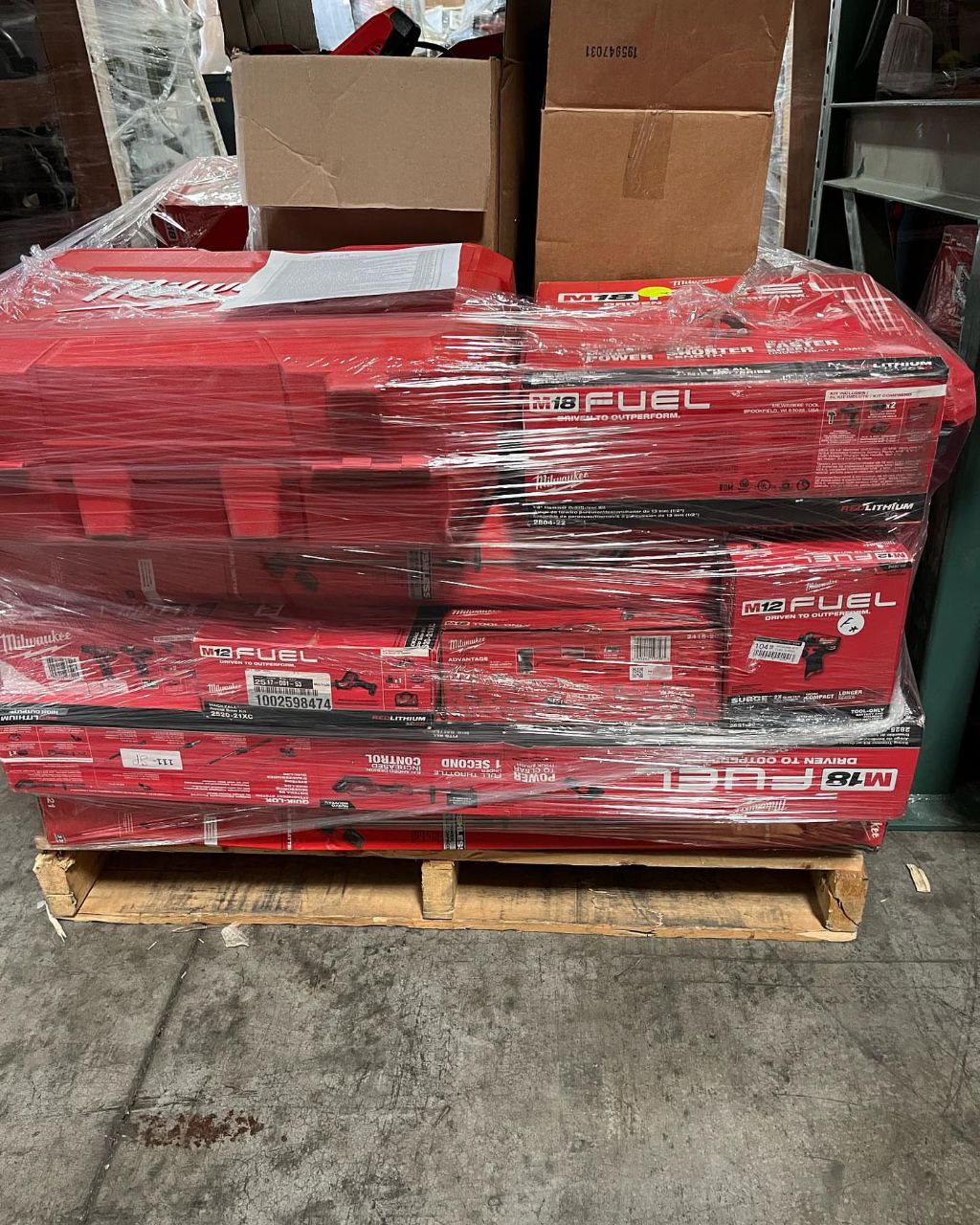 50 UNITS MILWAUKEE TOOLS PALLET
