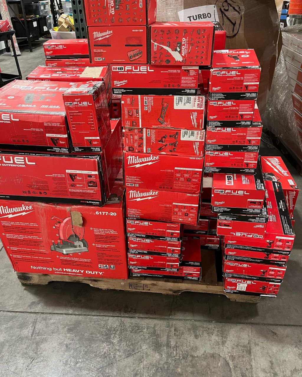 150 UNITS MILWAUKEE TOOLS PALLET